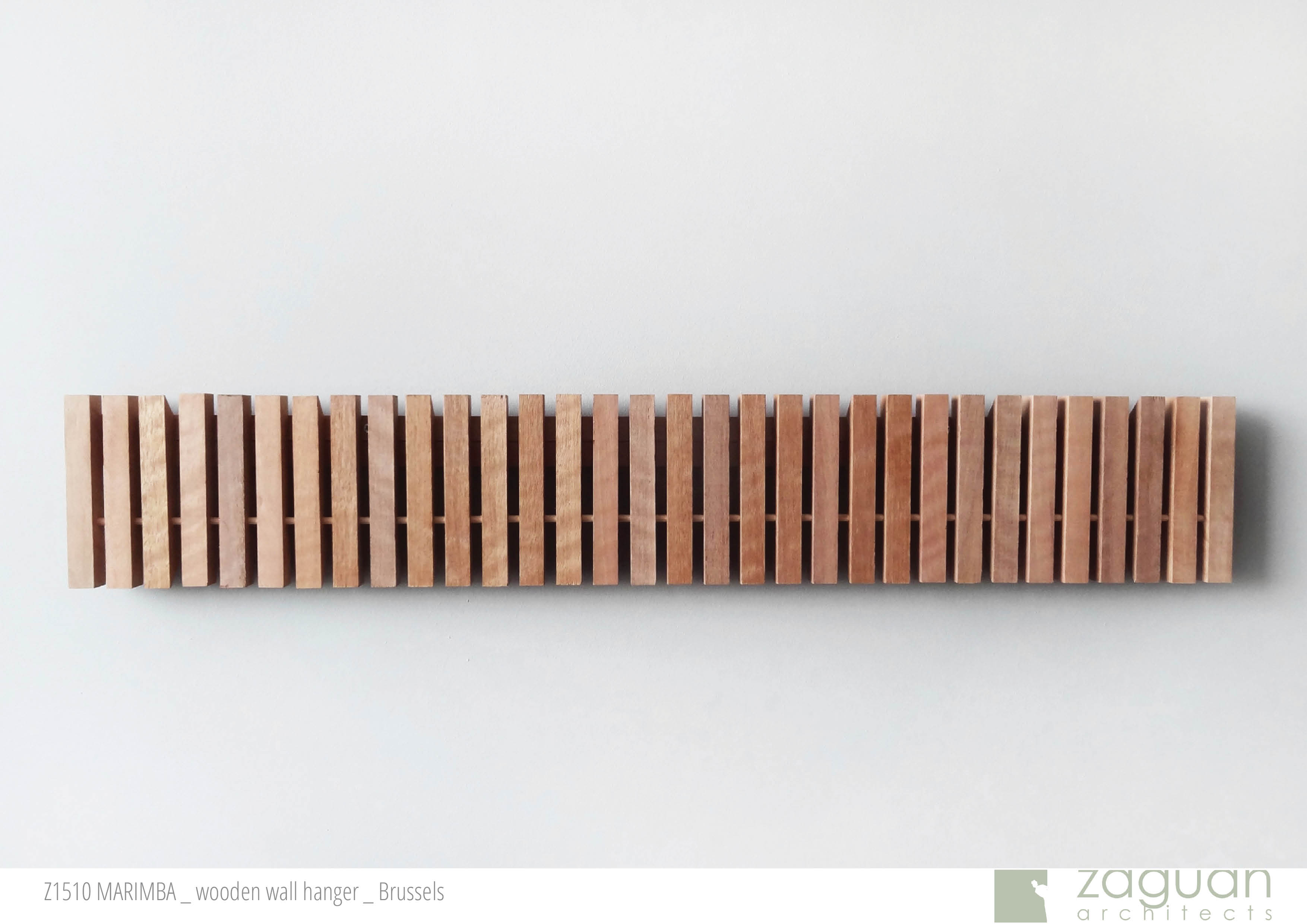 zaguanarchitects wooden wall hanger coat rack furniture design Z1510 001