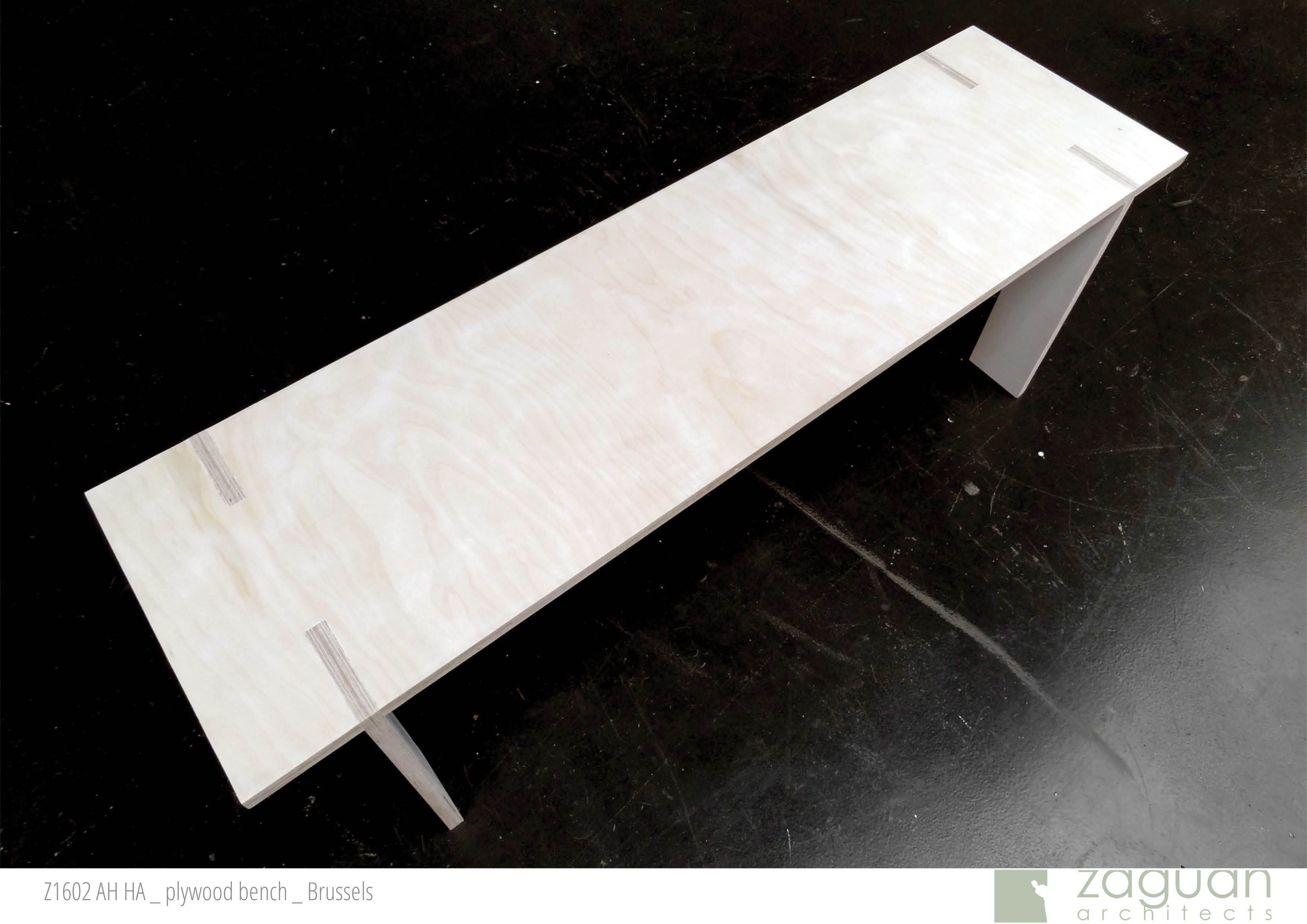 zaguanarchitects plywood furniture bench AH HA 03